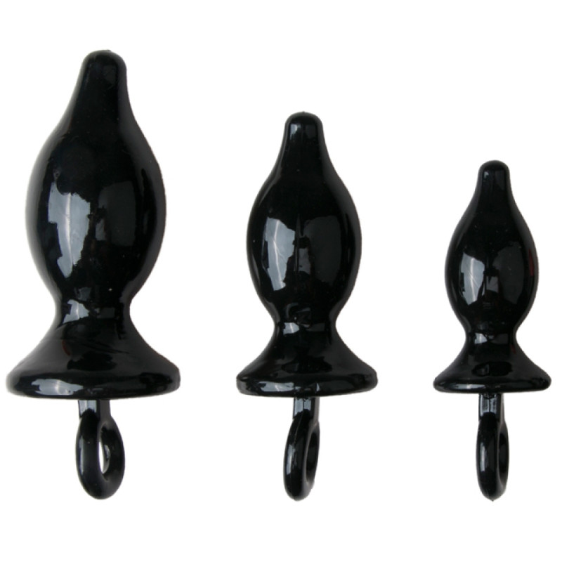 You2Toys Pack de 3 plugs Tet Ass Noirs